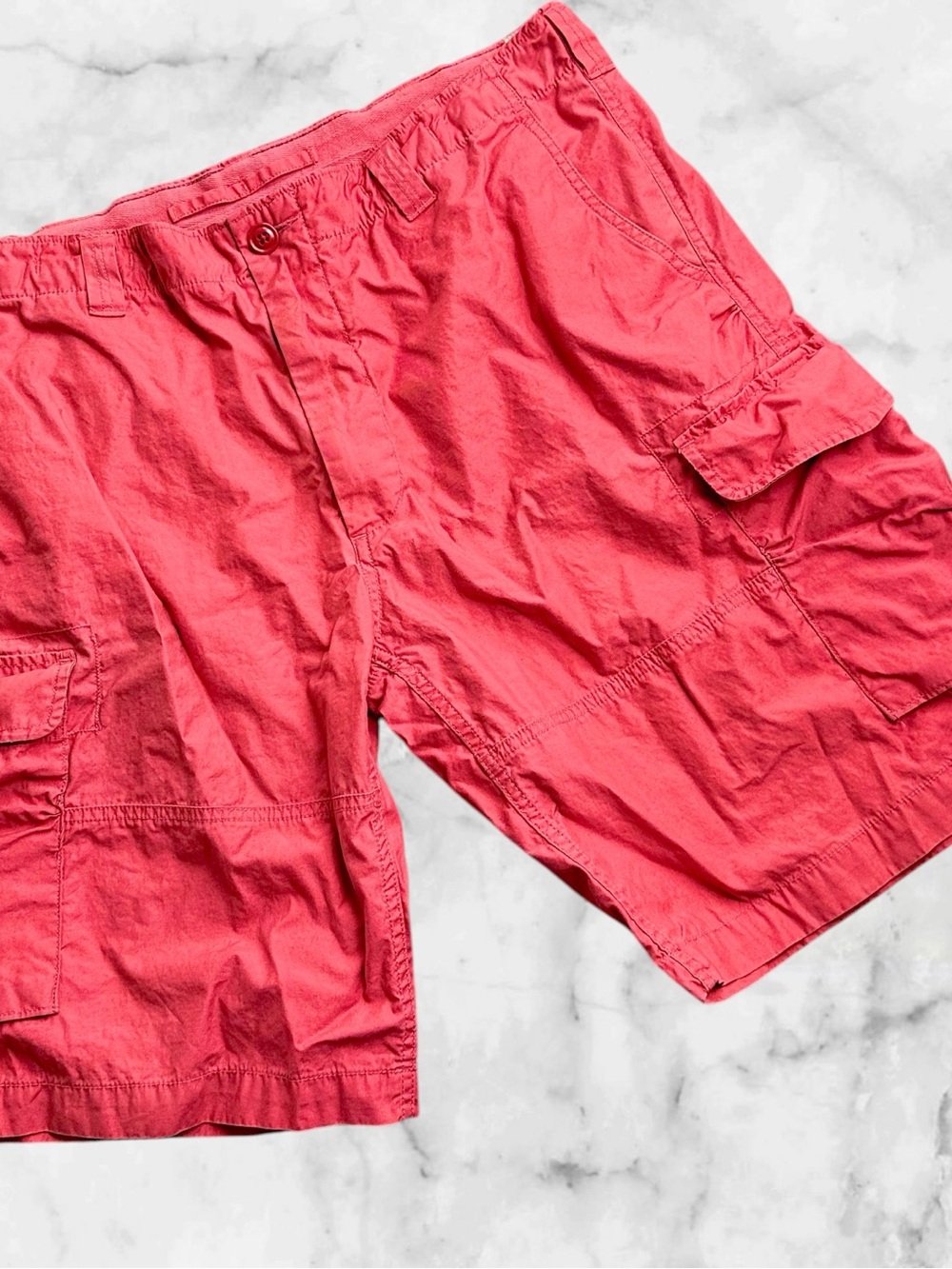 Polo Ralph Lauren Mens 38 Cargo Shorts Classic Fit Red Cotton Military Utility